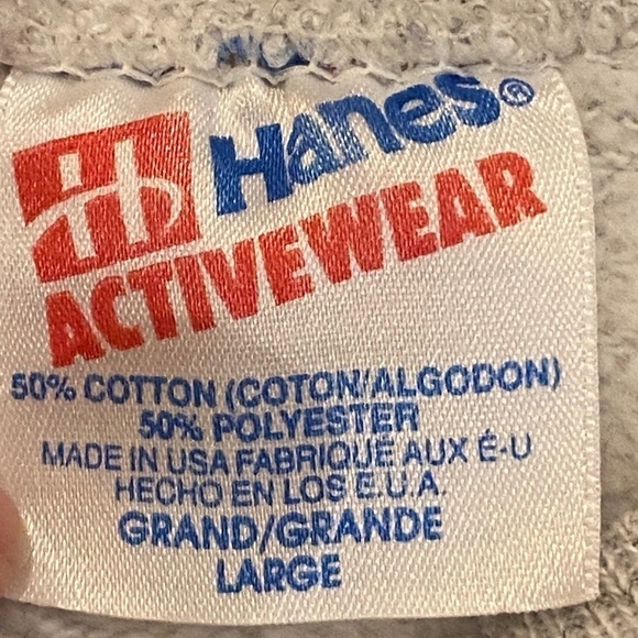 Vintage ELCHO Wisconsin 1992 Gray Sweatshirt Size Large-Unisex-Made in USA - Picture 4 of 5